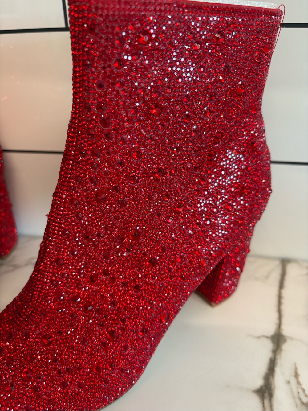 Betsy Johnson Cady Rhinestone Booties - Picture 3 of 8